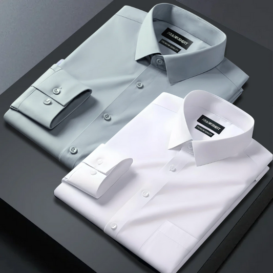 Pack of 2 Premium Cotton Shirt for Man (Pista and White)