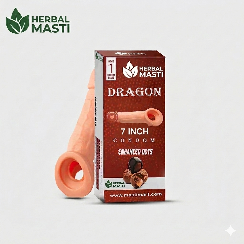 DRAGON CONDOM 7 INCH REUSABLE CONDOMS FOR MEN